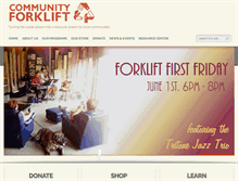 Tablet Screenshot of communityforklift.org
